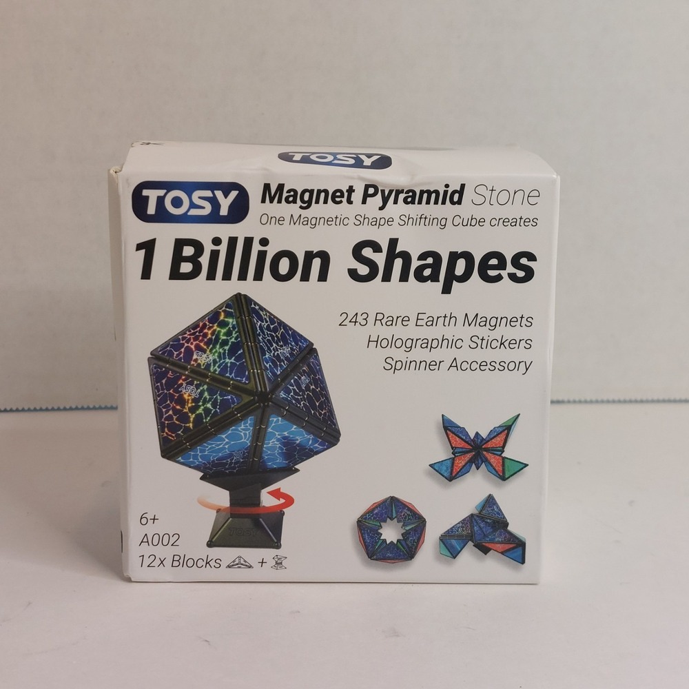TOSY Magnet Pyramid Stone Magnetic Shape Shifting Puzzle NEW Sealed A002 Toy